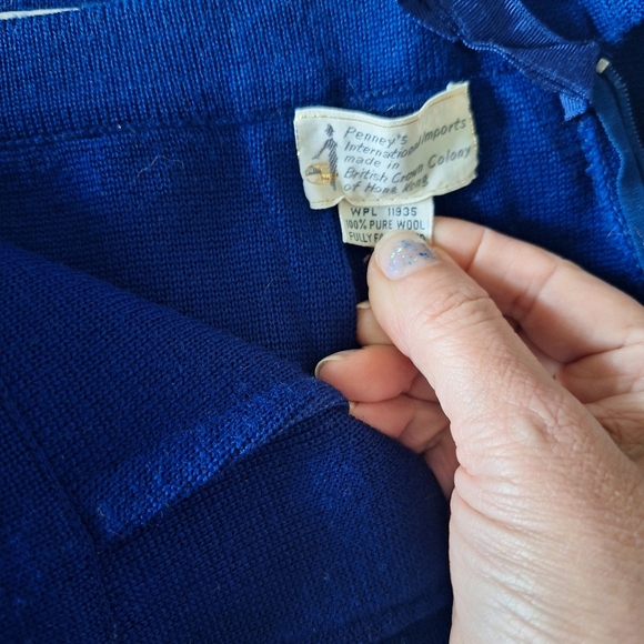 Vintage 1960 Penneys International 100% Wool Jacket And Skirt - Picture 2 of 7